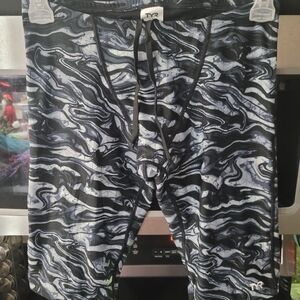 TYR Kids Black and White Patterned Shorts